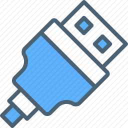 <em>USB</em>电缆图标