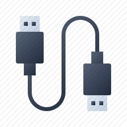 <em>USB</em>电缆图标