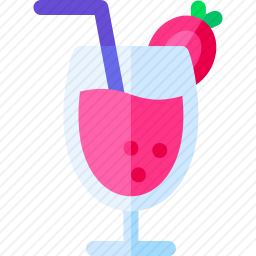草莓牛奶图标