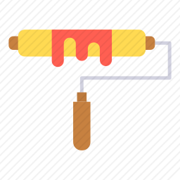 油漆滚筒图标