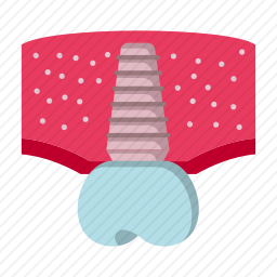 牙种植体图标