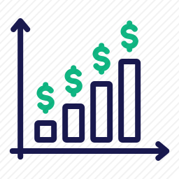 利润增长图标