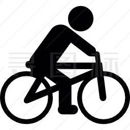 自行车轮廓图标