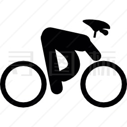 骑自行车者图标