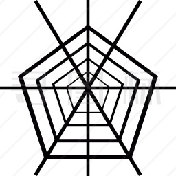 五角大厦蜘蛛网图标