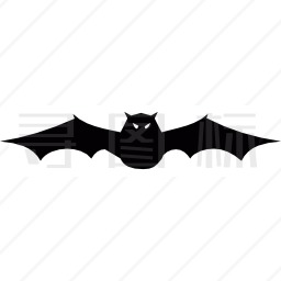 前额伸展翼蝙蝠图标