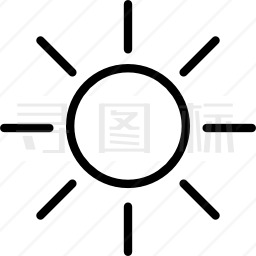 太阳光束图标