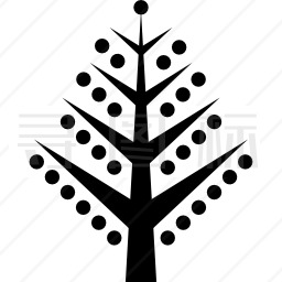 圣诞树树枝图标