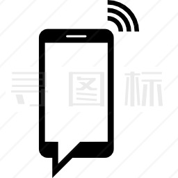 带WiFi的手机图标