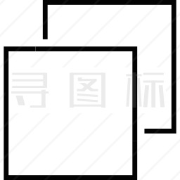 两个重叠方格图标