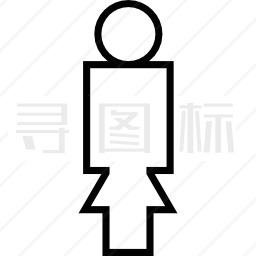 女性用户图标