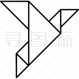 折纸鸟图标