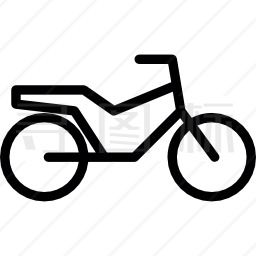 风格化自行车图标