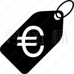 欧元价格标签图标