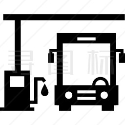 加油站的公共汽车图标