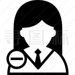 负号女人图标