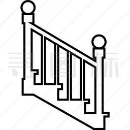 楼梯侧视图图标