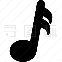 黑色音符图标