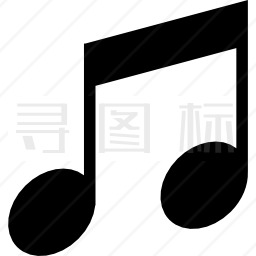 音乐双音符形图标