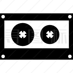 音乐盒式磁带变型图标