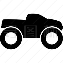 4X4大轮式小货车图标