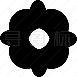 Flower black形状图标