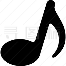 黑色音符图标