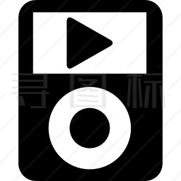 iPod经典视频播放按钮图标