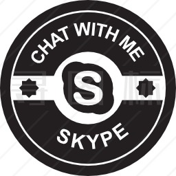 Skype社会徽章图标