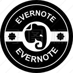 Evernote复古徽章图标