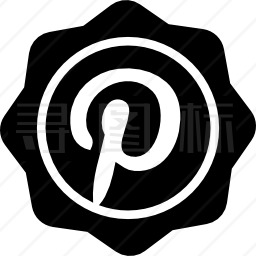 Pinterest社会徽章图标