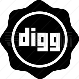 Digg社会徽章图标