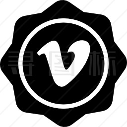 Vimeo徽标社会徽章图标