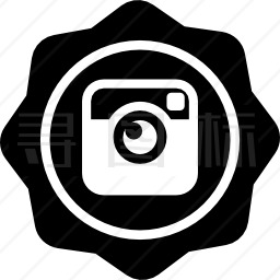 Instagram社会徽章图标