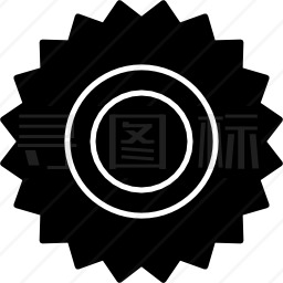 小齿轮Cogwheel black变型图标