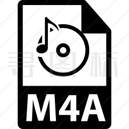 M4A文件格式符号图标