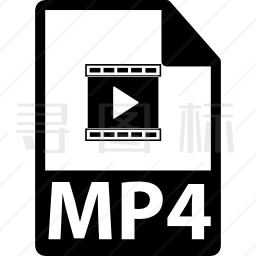 MP4文件格式符号图标