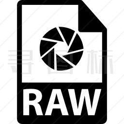 Raw始文件格式符号图标