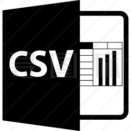 带有图形的CSV文件图标