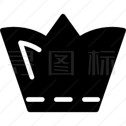 皇冠皇冠实心黑色设计图标