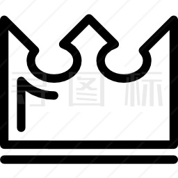 皇冠变型轮廓图标