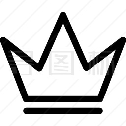 王子皇冠轮廓图标