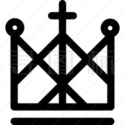 顶部皇冠十字线设计皇冠图标