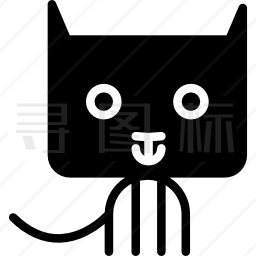 矩形圆头猫动画图标