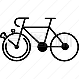 山地自行车外形变型图标