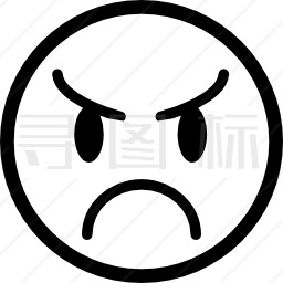 愤怒表情表情图标