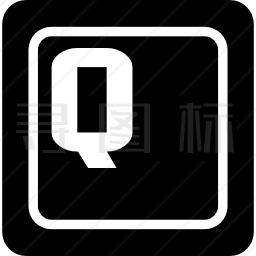 键盘上的字母Q键图标