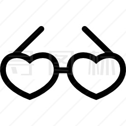 用心阅读情人眼镜图标