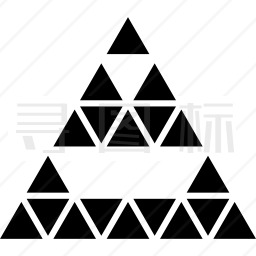三角形多边形金字塔图标