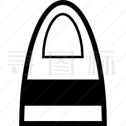 带状女式购物袋设计图标